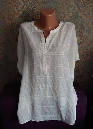 Женская легкая блуза блузка блузочка большой размер батал 52/54