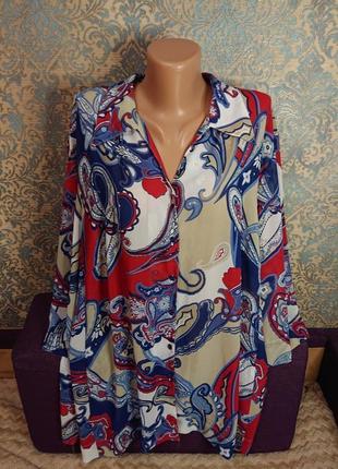 Красива жіноча блуза великий розмір батал 56/58 блузка блузочк...
