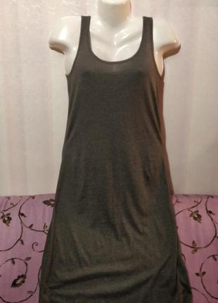 Платье сарафан длинный трикотажный (поб- 48 см+)  93