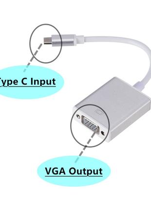 USB Type C на VGA Конвертер .