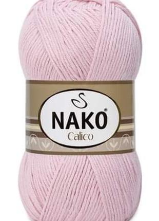 Пряжа для вязания Nako Calico хлопок/акрил