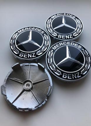 Колпачки заглушки на литые диски Мерседес Mercedes 68мм