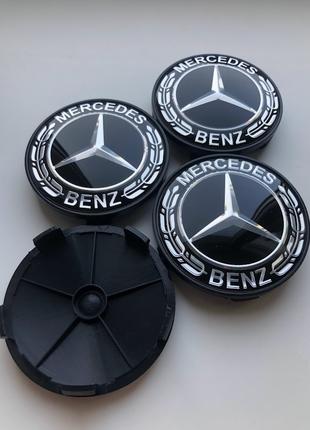 Колпачки заглушки на литые диски Мерседес Mercedes 68мм
