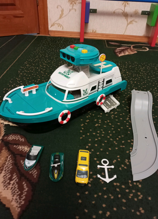 Корабель човен Берегова охорона іграшка зі світлом та звуком