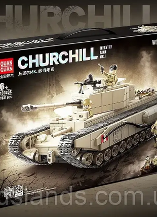 Конструктор танк Черчилль Mk IV вторая мировая война 1031 деталь