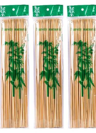 Бамбуковые палочки для барбекю и гриля 30см*3мм