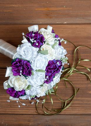 Букет-дублёр для невесты в фиолетовых тонах (арт. BD-013)