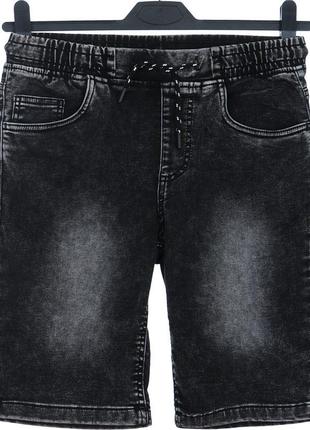 Шорты джинсовые для мальчика, черные - Reporter