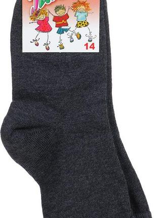 Шкарпетки для хлопчика, темно-сірі — Класик