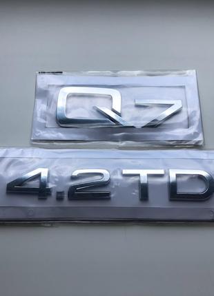 Шильдик на багажник напис на багажник Ауди, Audi Q7 4.2TDI, Au...