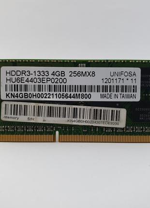Оперативная память для ноутбука SODIMM Unifosa DDR3 4Gb 1333MH...