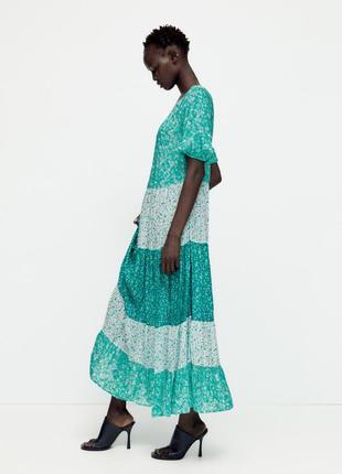 Zara 2024 green maxi