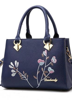 Модная женская сумка синий