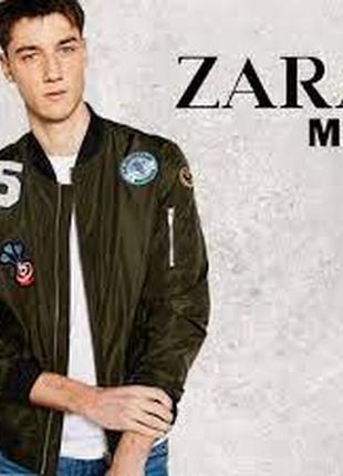 Стильный молодежный бомбер от zara\испания\р.44-46