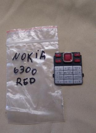 Nokia 6300 Red клавіатура оригінал,