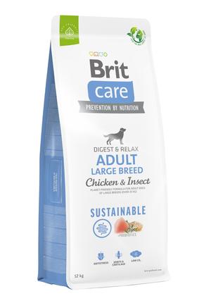 Сухий корм для собак великих порід Brit Care Sustainable з кур...