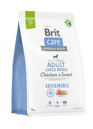 Сухой корм для собак крупных пород Brit Care Sustainable с кур...