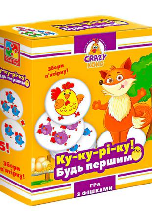 Гра настільна Vladi Toys розважальна Crazy Koko "Ку-ку-рі-ку!"...
