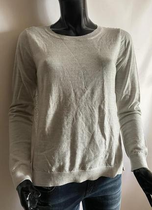 Сірий светр з мереживом club monaco
