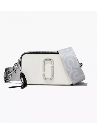 Біла сіра сумка marc jacobs the snapshot