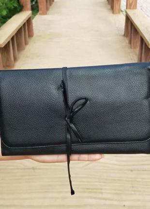 Чорна сумочка для кистей lancôme