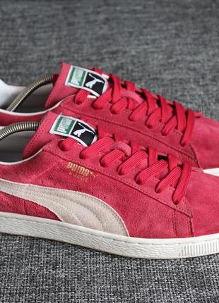 Кроссовки puma suede classic+ "regal red" оригинал нат замша