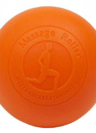 Массажный мячик EasyFit каучук 6,5 см оранжевый