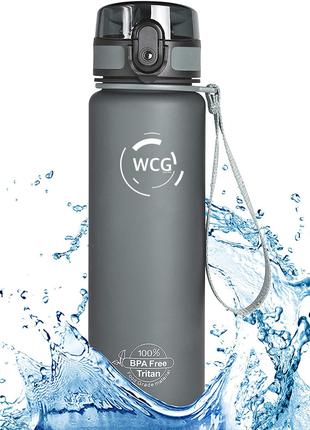 Спортивная бутылка для воды WCG 0,5 л Grey