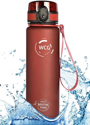 Спортивная бутылка для воды WCG 1 л Red