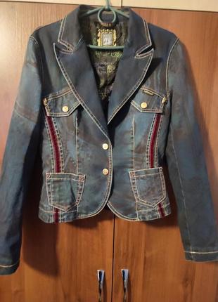 Джинсовый пиджак cappopera jeans vintage