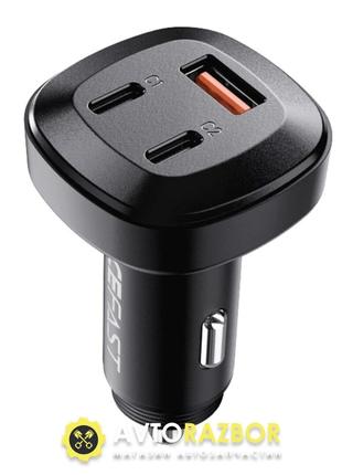 Автомобільний зарядний пристрій ACEFAST B3 66W(USB-C+USB-C+USB...