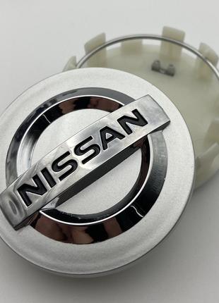 Колпачок заглушки на литые диски Nissan 54мм 48 мм серый C7042K54