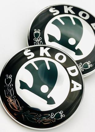 Эмблемы Шкода Skoda 89 мм 89 мм значки Octavia Tour, A5,Fabia,...