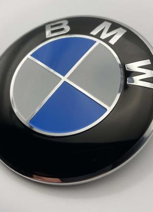 Значок BMW 74мм. Эмблема БМВ на капот и багажник 51148132375