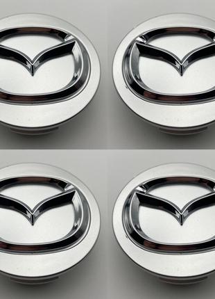 Колпачки на диски Mazda BBM237190 57 мм 52 мм мм серые
