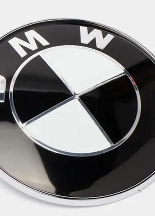 Значок BMW 74мм. Эмблема БМВ на капот и багажник 51148132375