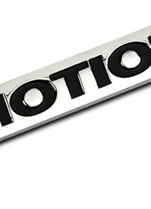 Табличка 4motion VW металлическая хром 19 мм 110 мм