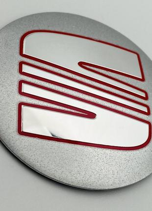 Наклейка для колпачков с логотипом Seat 90 мм