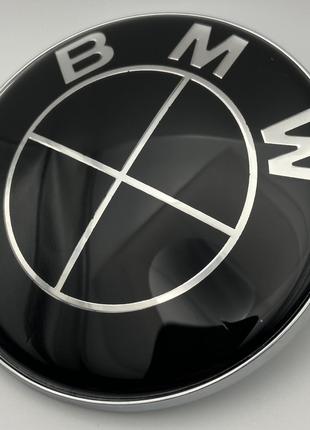 Значок BMW 82 мм. Эмблема БМВ на капот и багажник 51148132375 ...