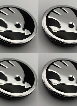 Колпачки на диски Skoda 56мм52мм Octavia Fabia Rapid Superb Ro...