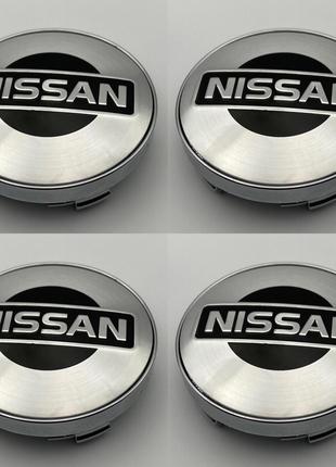 Колпачки на диски Nissan 60 мм 56 мм хром