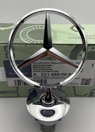Mercedes эмблема видоискатель звезда на капот хром прицел звезда