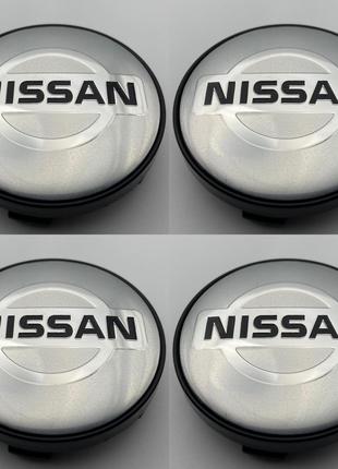 Колпачки на диски Nissan 60 мм 56 мм хром