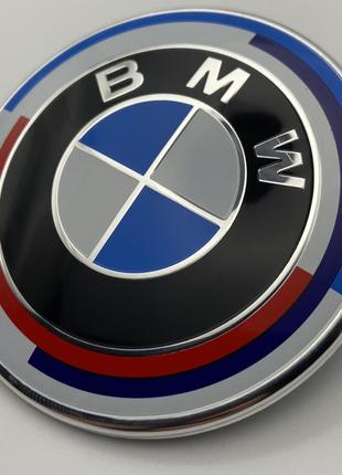 Значок BMW 82mm Эмблема БМВ на капот и багажник 51148132375 82...