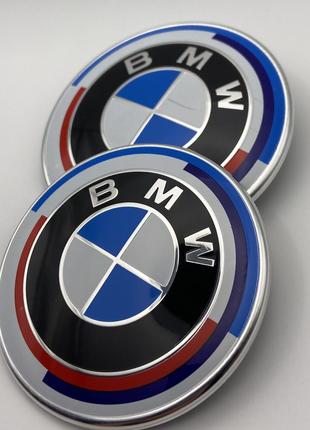 Значки BMW 74 мм. Эмблемы БМВ на капот и багажник 51148132375 ...