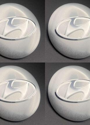 Наклейки для колпачков с логотипом Hyundai Хюндай 56 мм