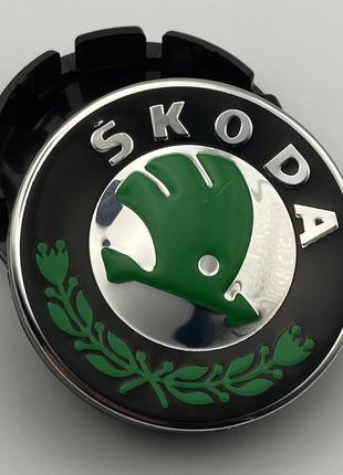 Колпачок на диски Skoda 56 мм 52 мм Octavia Fabia Rapid Superb...