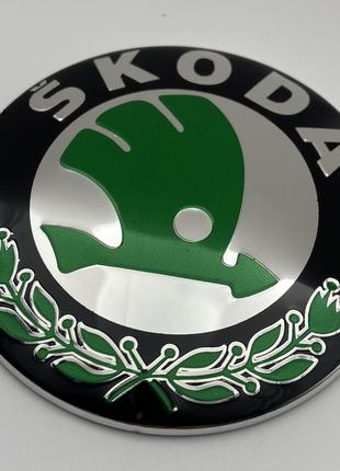 Эмблема Шкода Skoda 89 мм значок Octavia Tour, A5,Fabia,Rapid,...