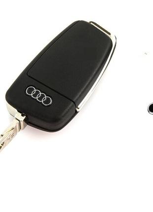 Наклейка на ключ Audi на ключ металлическая 16 мм 6 мм