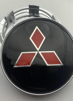 Колпачок Mitsubishi 68 мм 62 мм с красным логотипом